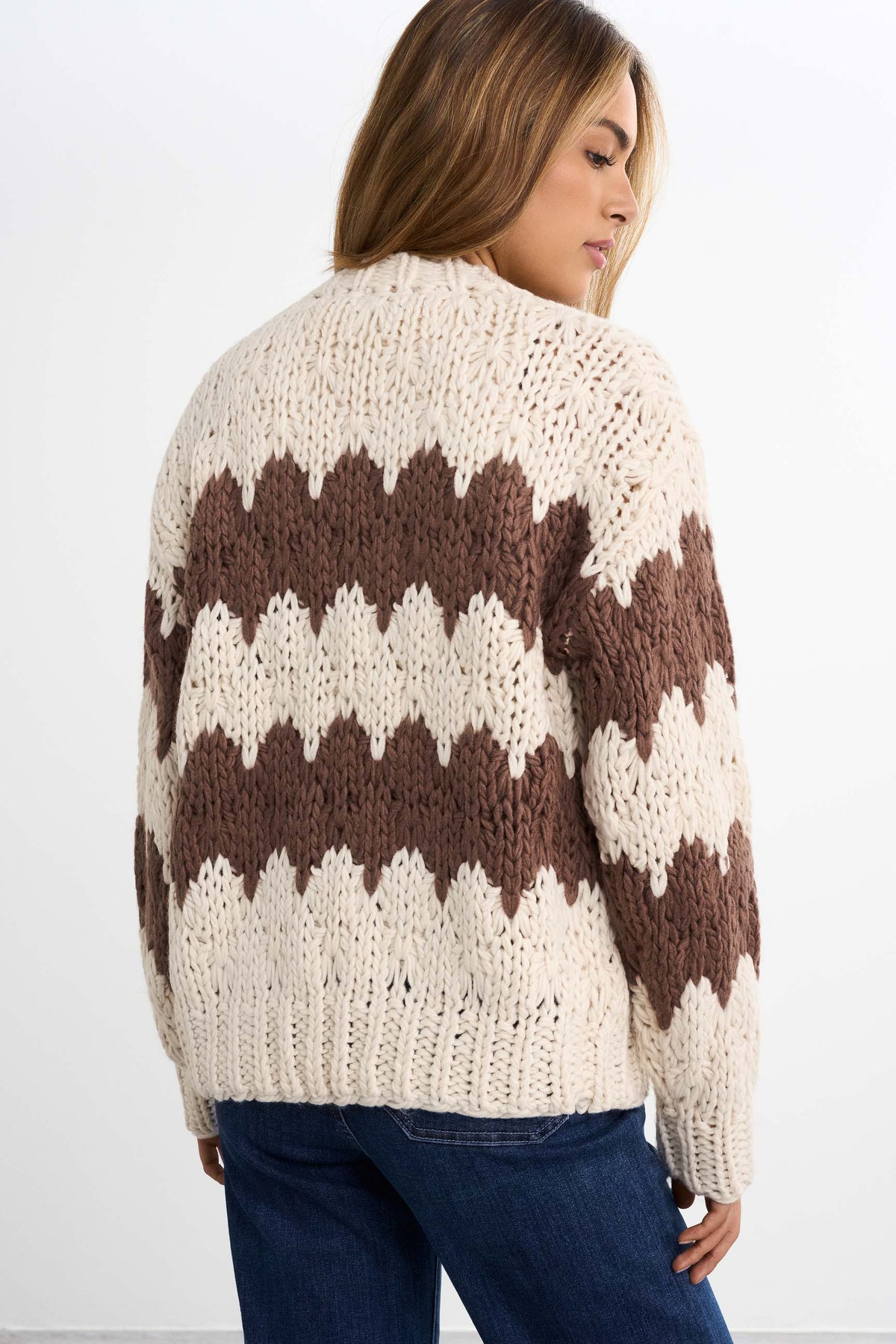 Chunky strikcardigan