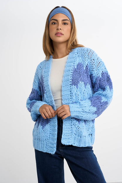 Chunky strikcardigan