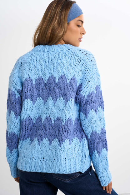 Chunky strikcardigan