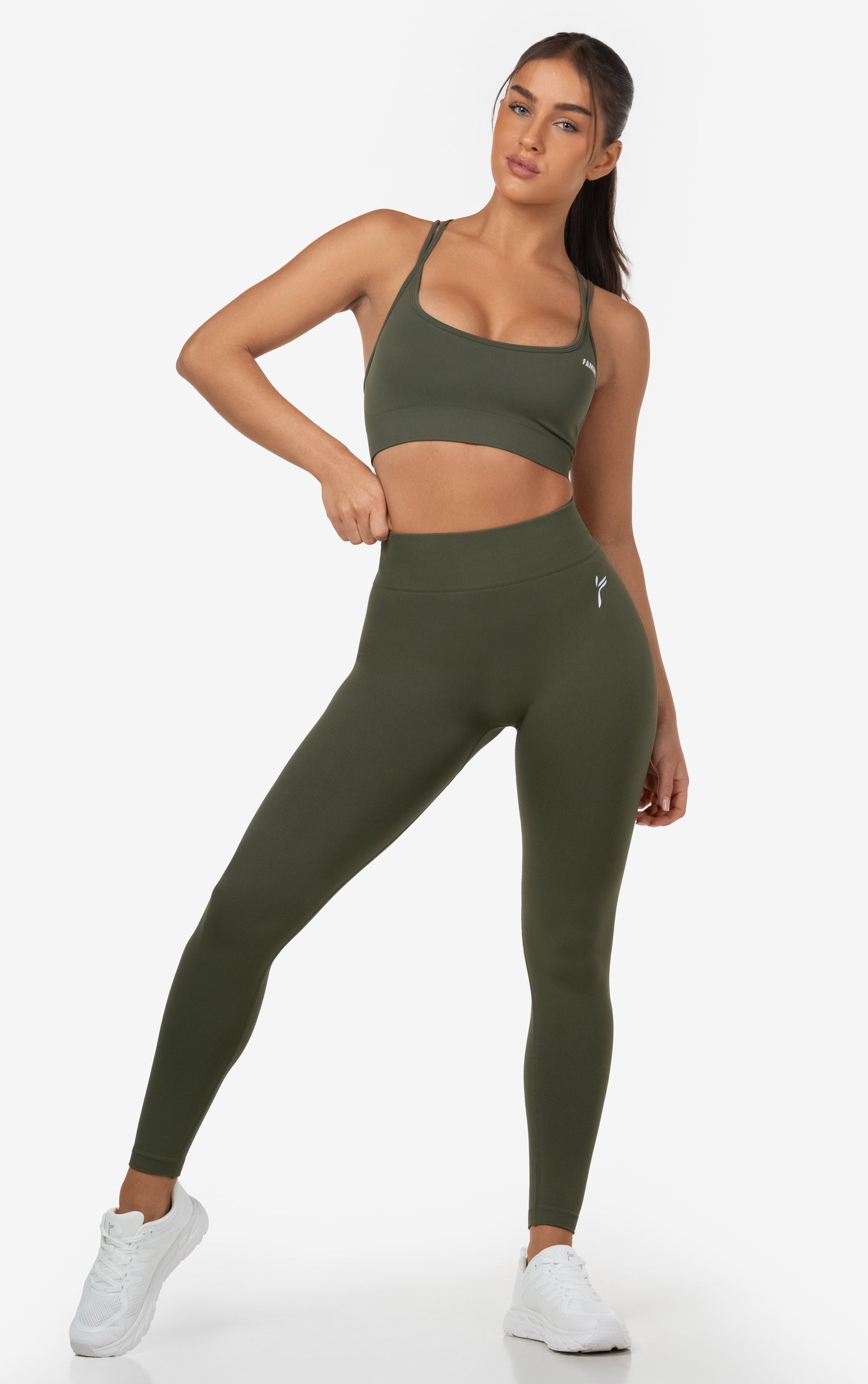 Green Lunge Scrunch Leggings - for dame - Famme - Leggings