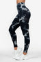 Black Tie Dye Scrunch Leggings