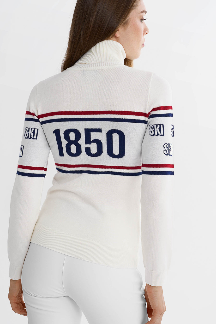Courchevel Ski Club Sweater · White/Blue/Red