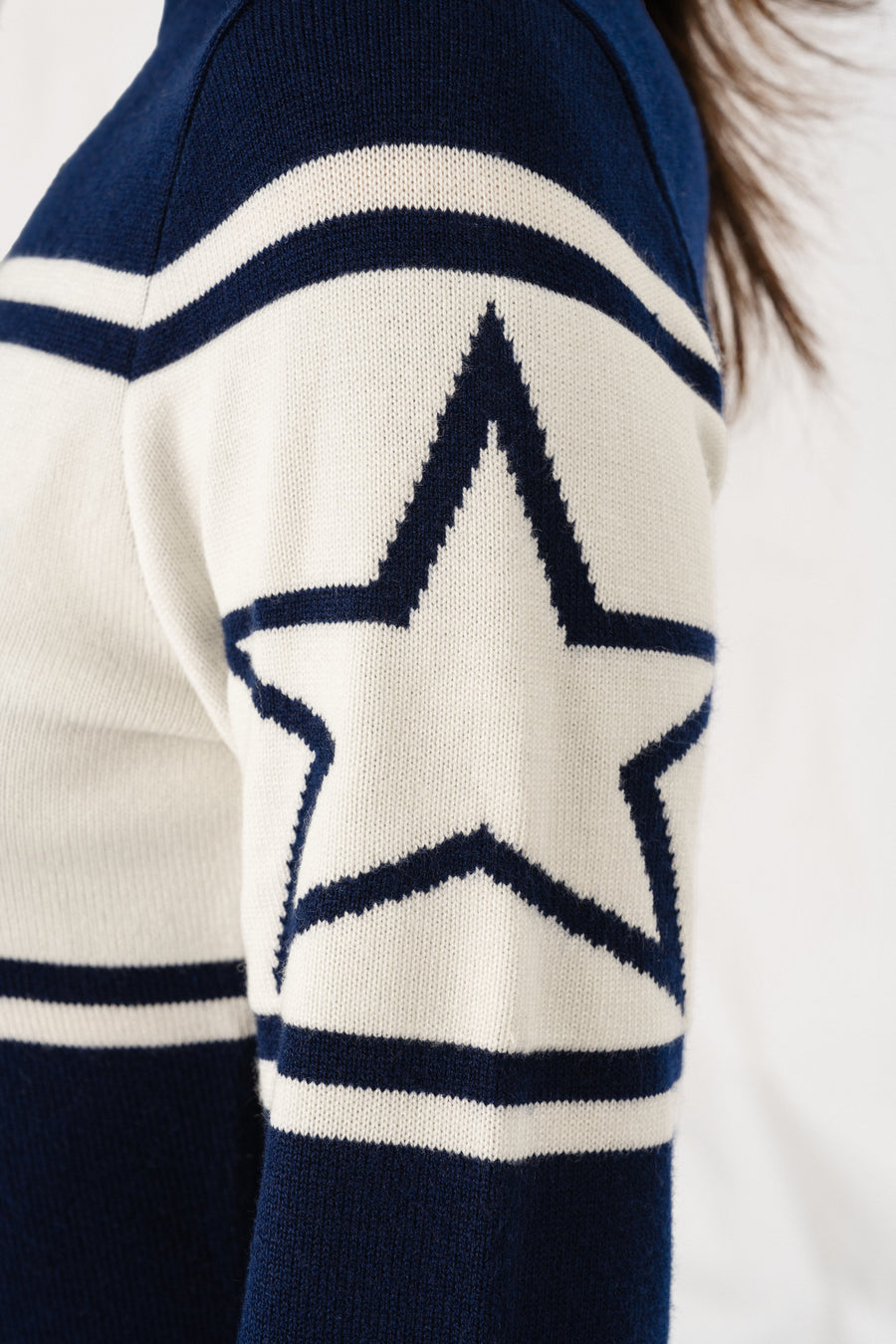 SKI Sweater · Navy Blue/White