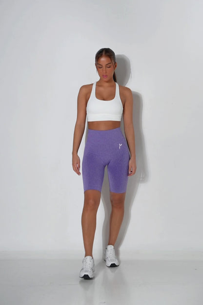 Purple Peachy Scrunchie Shorts