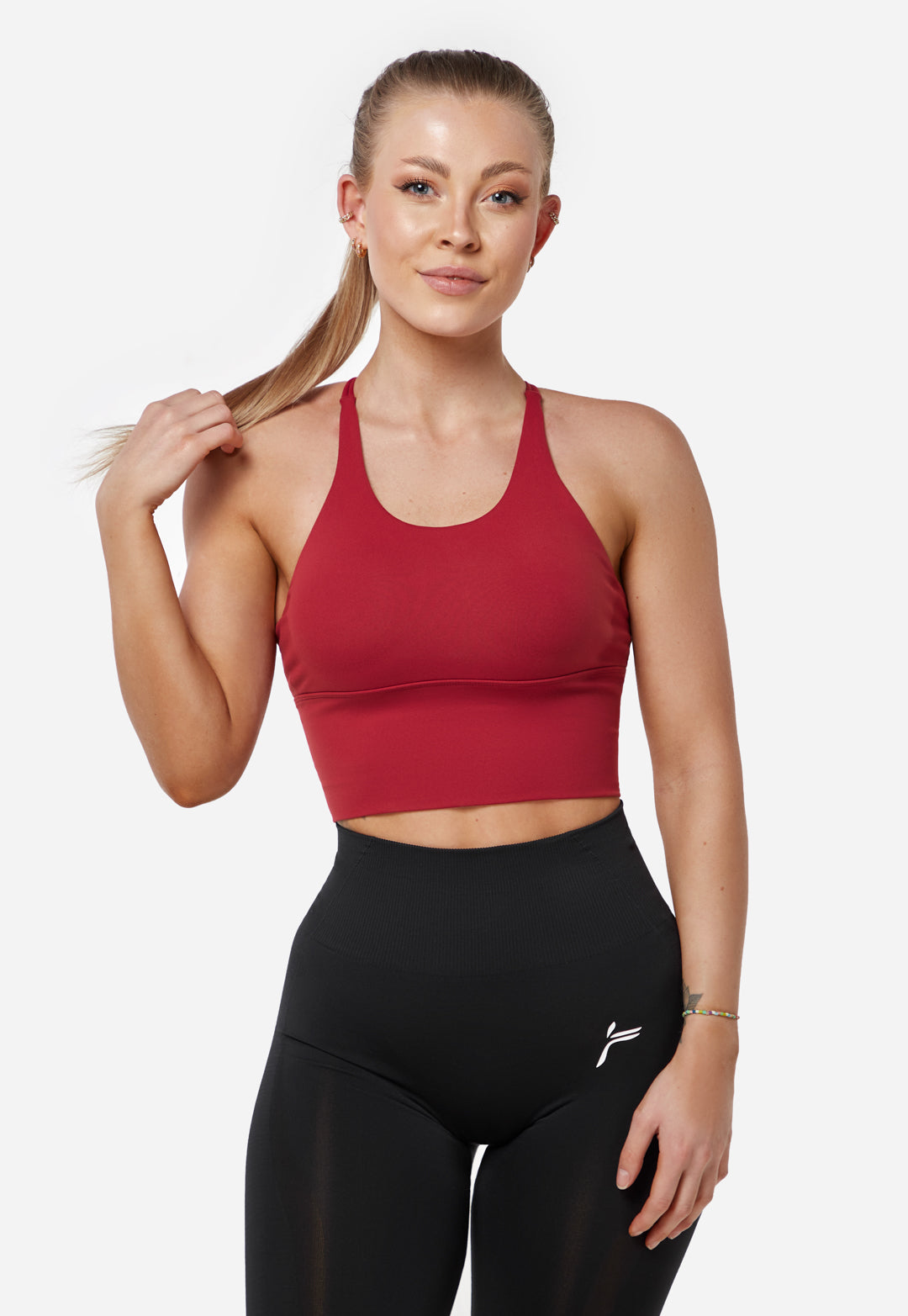 Red Extended Sports Bra - for dame - Famme - Sports Bra